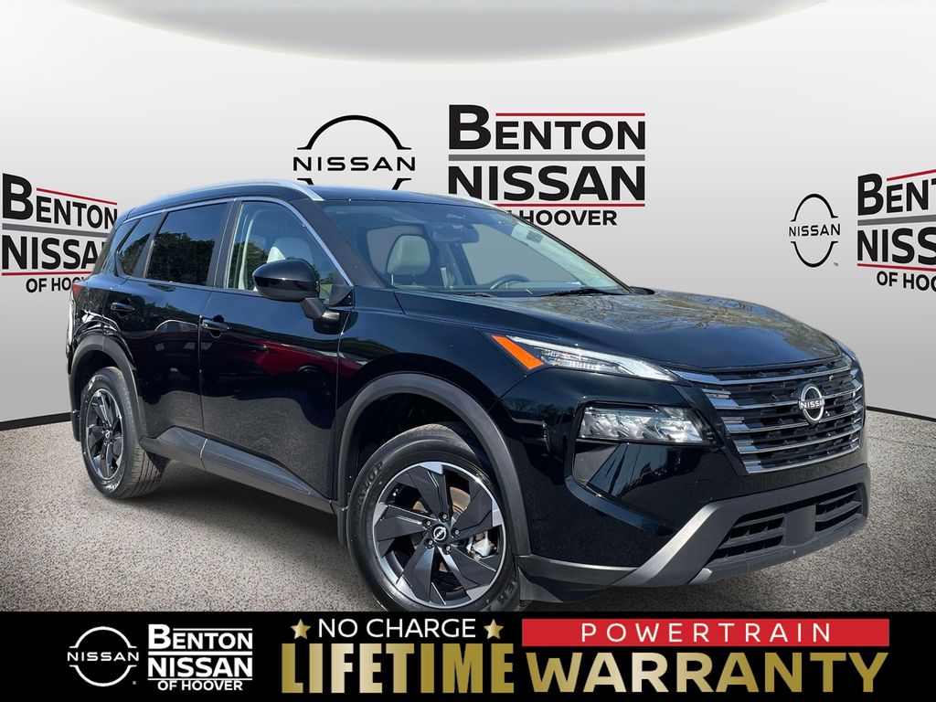 Super Black 2024 Nissan Rogue SV AWD SUV / Crossover All-Wheel Drive Continuously Variable Transmission