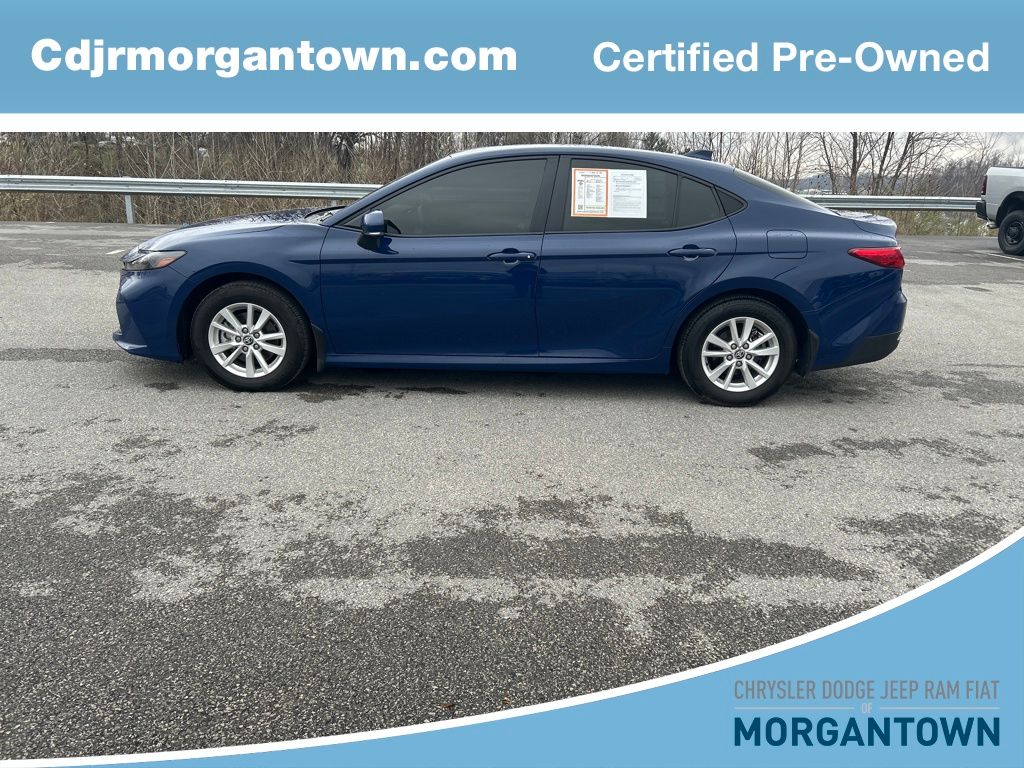 Blue 2025 Toyota Camry LE AWD Sedan All-Wheel Drive Continuously Variable Transmission