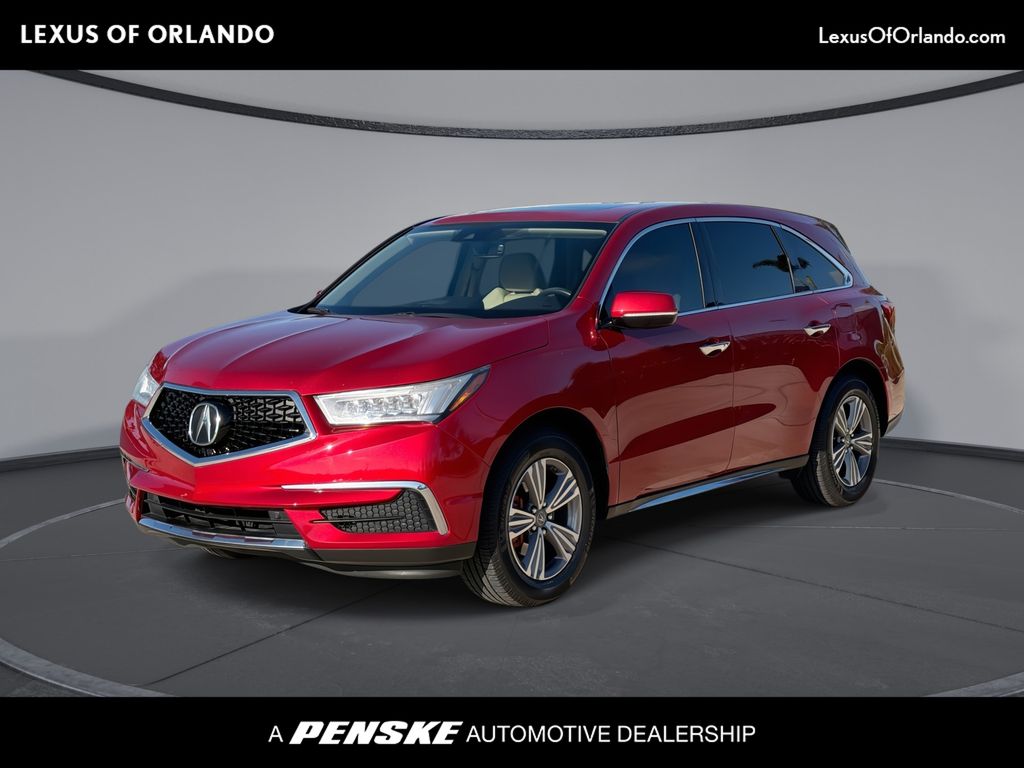 Performance Red 2020 Acura MDX SUV / Crossover Front-Wheel Drive 9-Speed Automatic