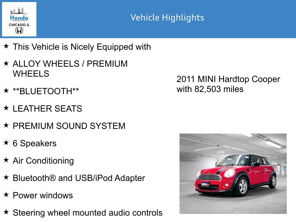 2011 MINI Cooper Base 7