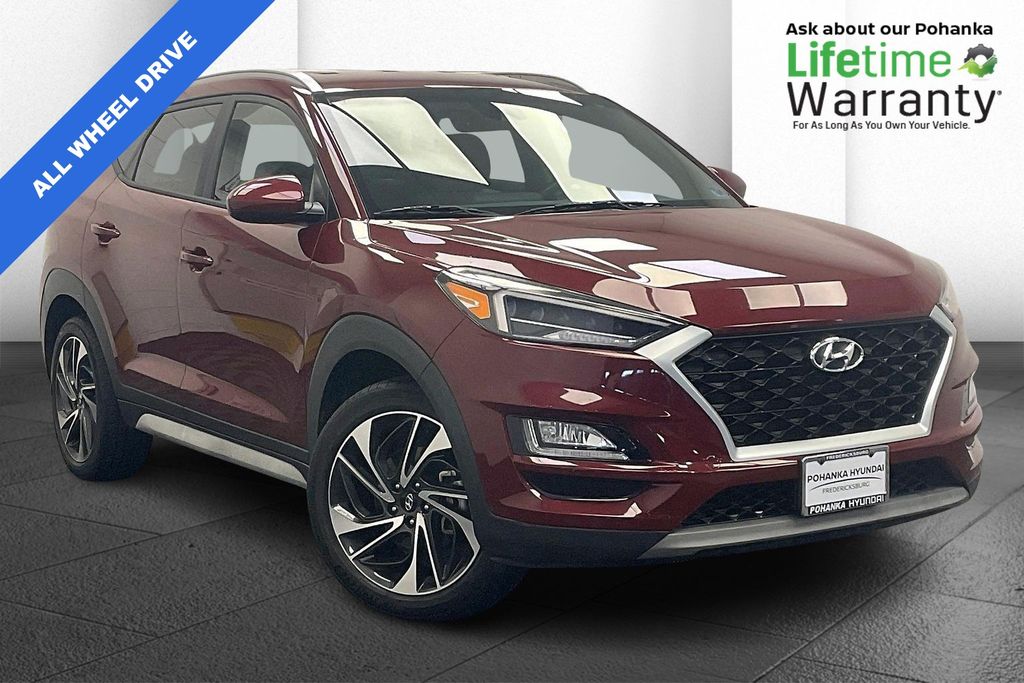 Red 2020 Hyundai Tucson Sport AWD SUV / Crossover All-Wheel Drive Automatic