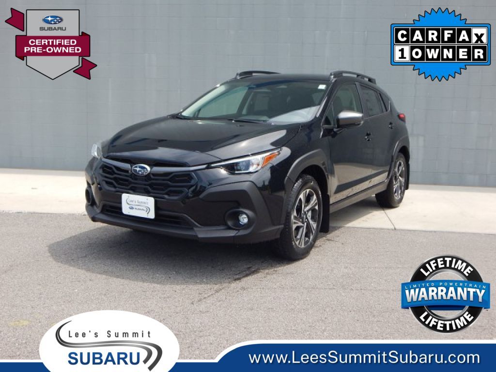 Crystal Black Silica 2025 Subaru Crosstrek Premium AWD SUV / Crossover All-Wheel Drive Continuously Variable Transmission