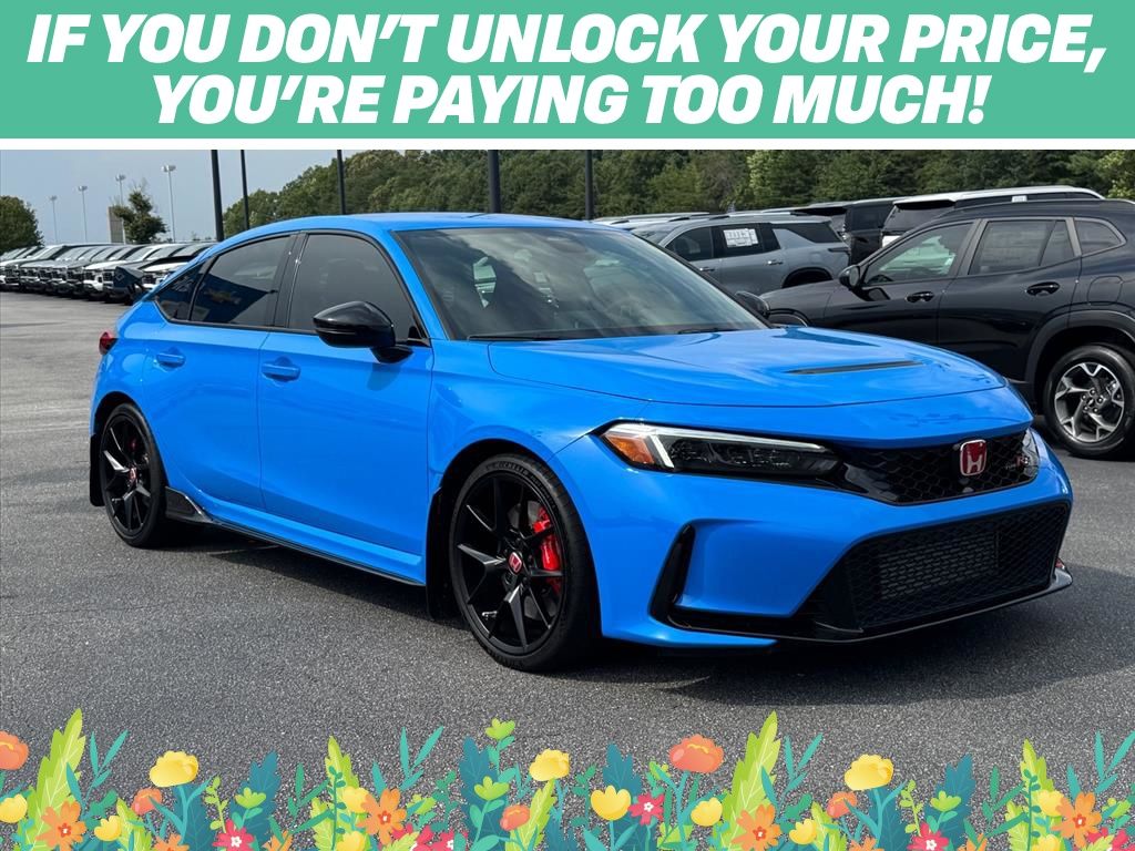 Blue 2025 Honda Civic Type R Hatchback Front-Wheel Drive 6-Speed Manual