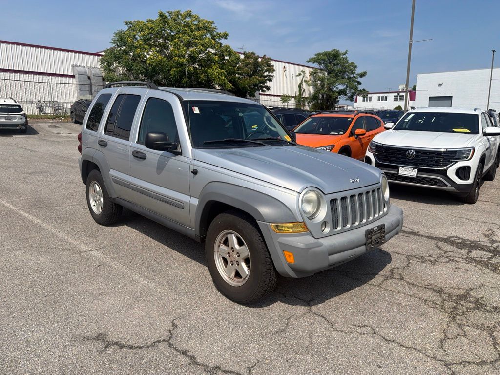 Bright Silver Clearcoat Metallic 2006 Jeep Liberty Sport SUV / Crossover Rear-Wheel Drive Automatic