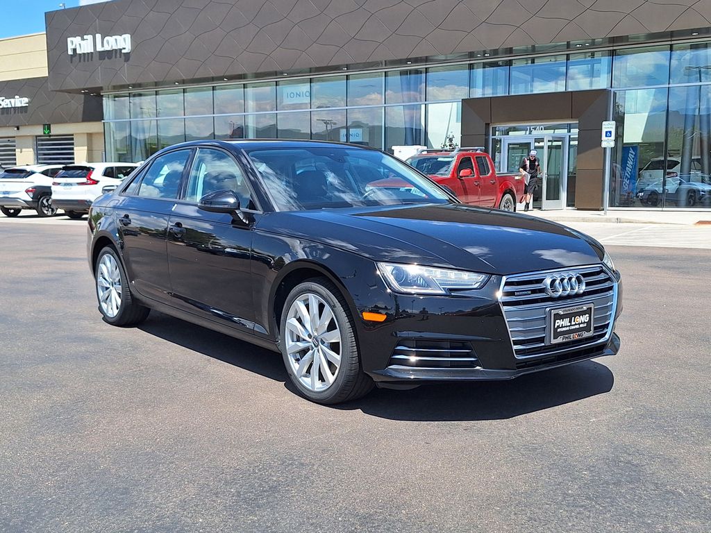 Brilliant Black 2017 Audi A4 Sedan All-Wheel Drive 7-Speed Automatic