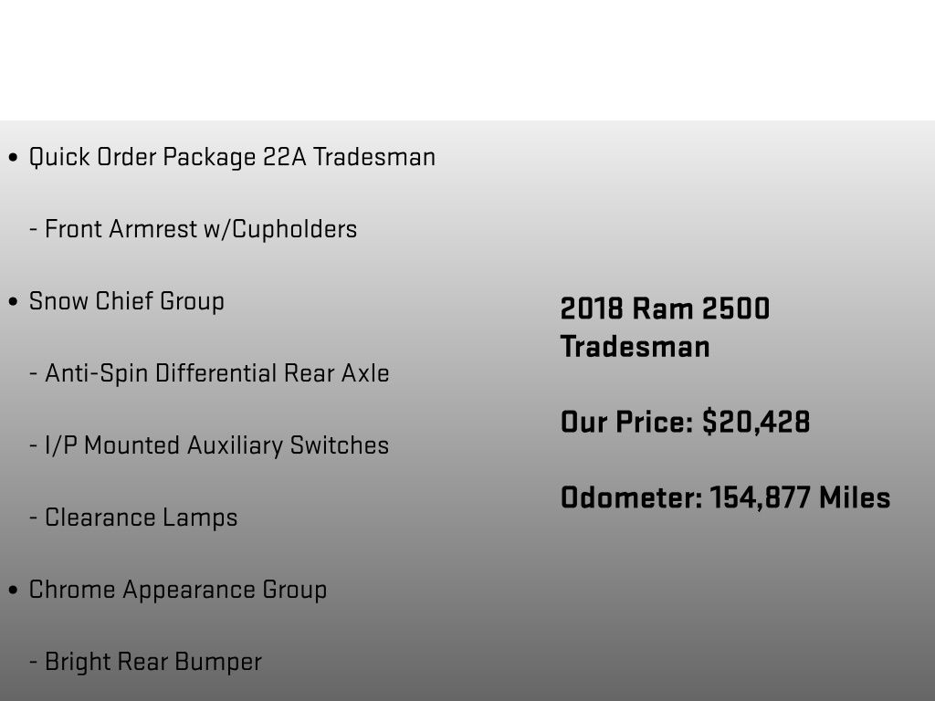 2018 Ram 2500 Tradesman - 5
