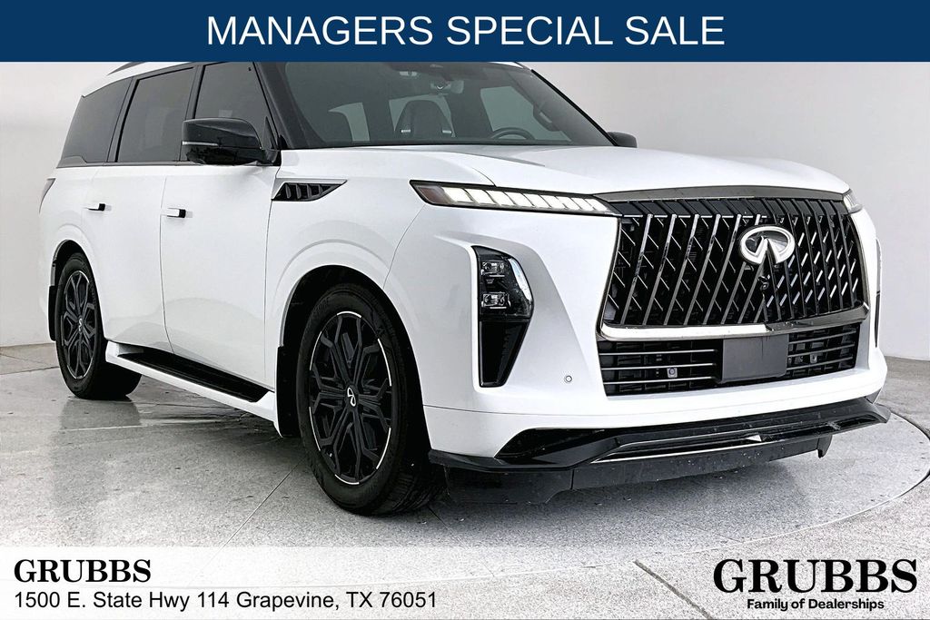 Radiant White 2026 INFINITI QX80 SUV / Crossover All-Wheel Drive 9-Speed Automatic