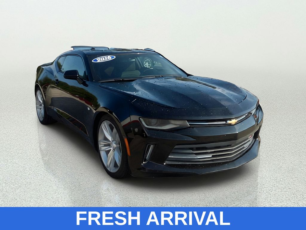 Black 2016 Chevrolet Camaro Coupe Rear-Wheel Drive 8-Speed Automatic