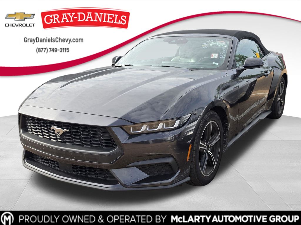 Gray Metallic 2024 Ford Mustang Convertible Rear-Wheel Drive Automatic