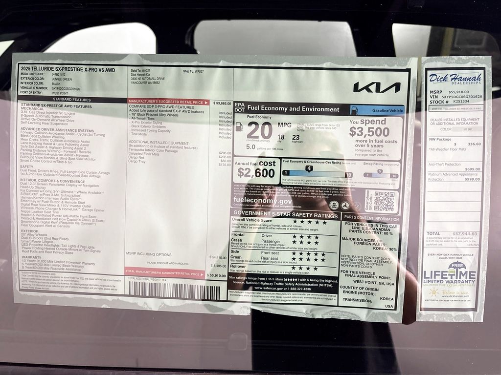 2025 Kia Telluride SX-Prestige X-Pro