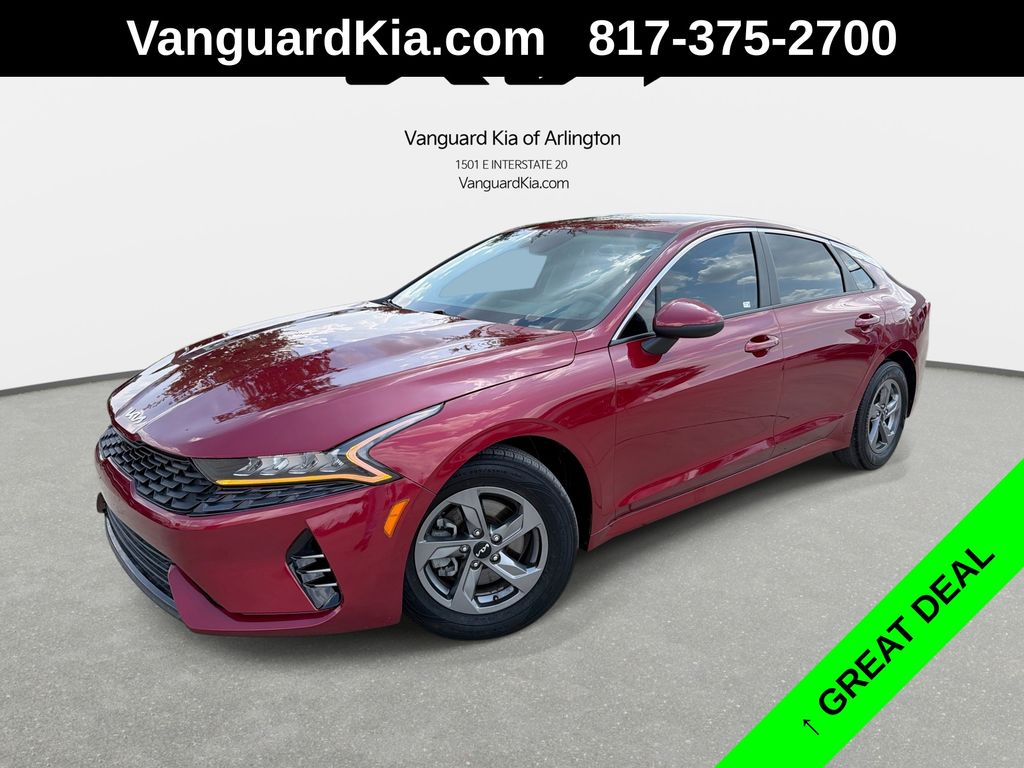 Passion Red 2023 Kia K5 Sedan Front-Wheel Drive 8-Speed Automatic