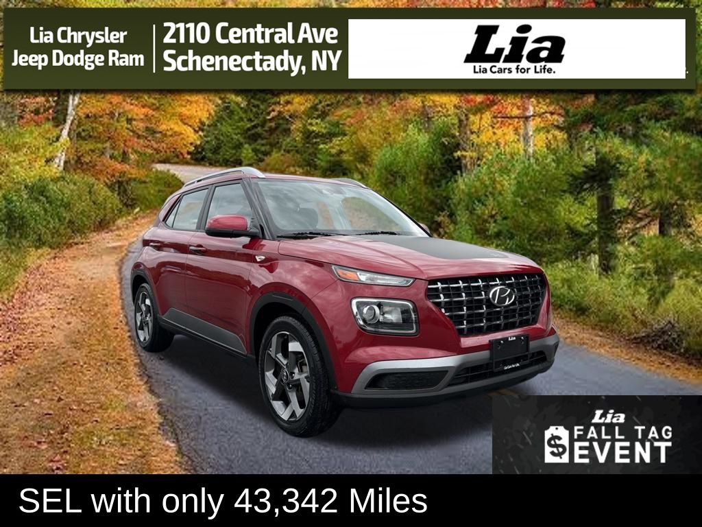 Scarlet Red Pearl 2022 Hyundai Venue SUV / Crossover Front-Wheel Drive Continuously Variable Transmission