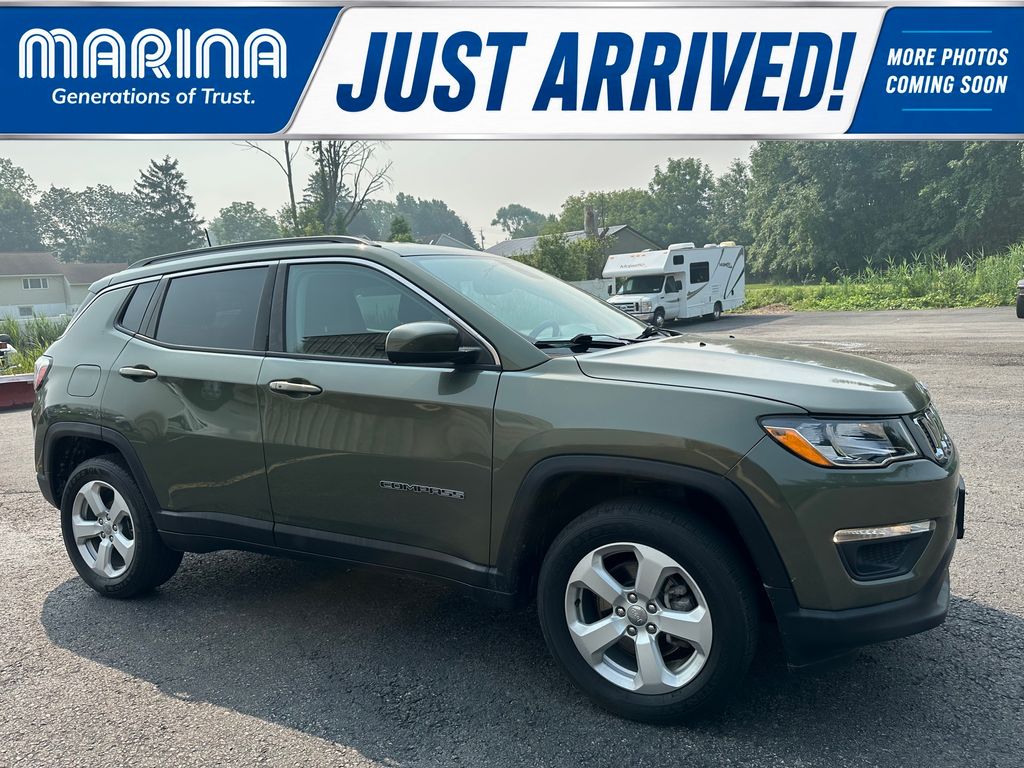 Olive Green Pearlcoat 2020 Jeep Compass SUV / Crossover Four-Wheel Drive 9-Speed Automatic