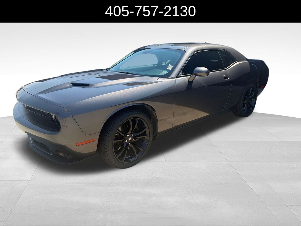 Gray (Granite Crystal Metallic Clearcoat) 2017 Dodge Challenger Coupe Rear-Wheel Drive 8-Speed Automatic