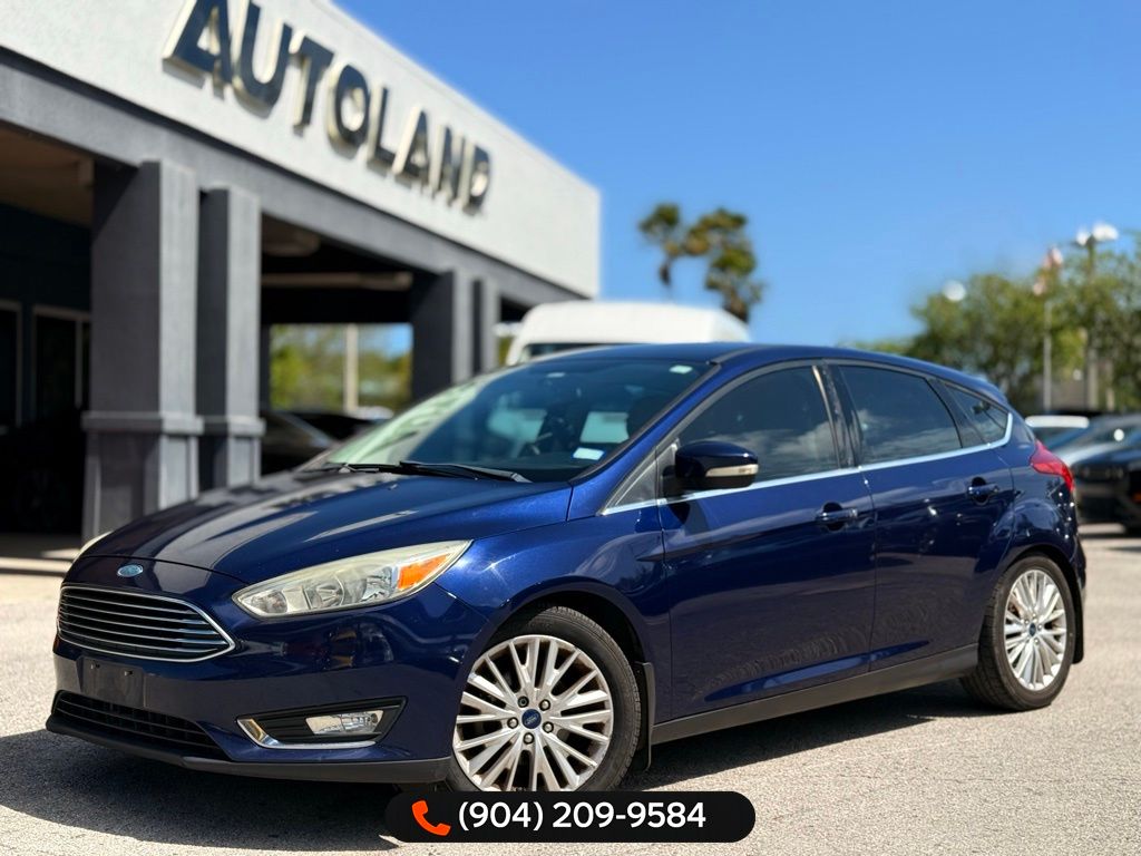 Kona Blue 2016 Ford Focus Titanium Hatchback Hatchback Front-Wheel Drive 6-Speed Automatic
