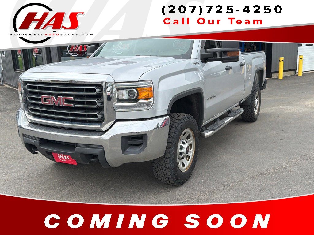 Quicksilver Metallic 2019 GMC Sierra 2500HD Double Cab 4WD Pickup Truck Four-Wheel Drive 6-Speed Automatic Overdrive
