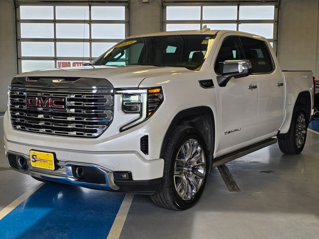 White Frost Tricoat 2023 GMC Sierra 1500 Pickup Truck Four-Wheel Drive Automatic