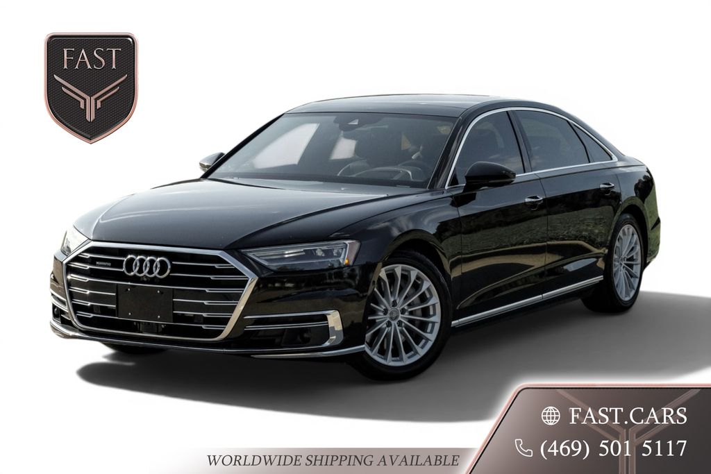 Black Metallic 2019 Audi A8 Sedan All-Wheel Drive 8-Speed Automatic