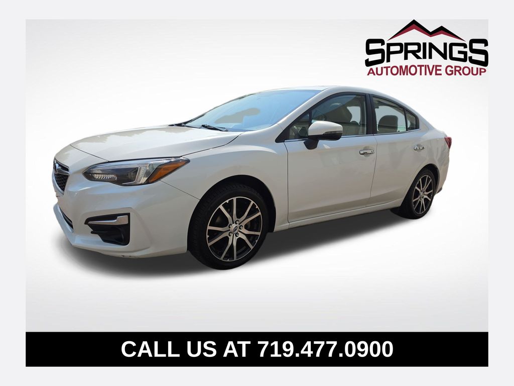 Crystal White Pearl 2019 Subaru Impreza Sedan All-Wheel Drive Continuously Variable Transmission