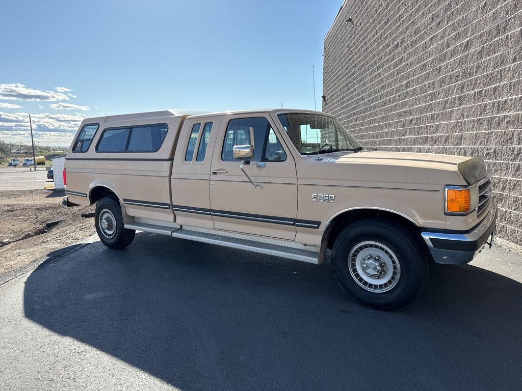 Gold 1990 Ford F-250 2 Dr STD Extended Cab LB Pickup Truck Rear-Wheel Drive Manual