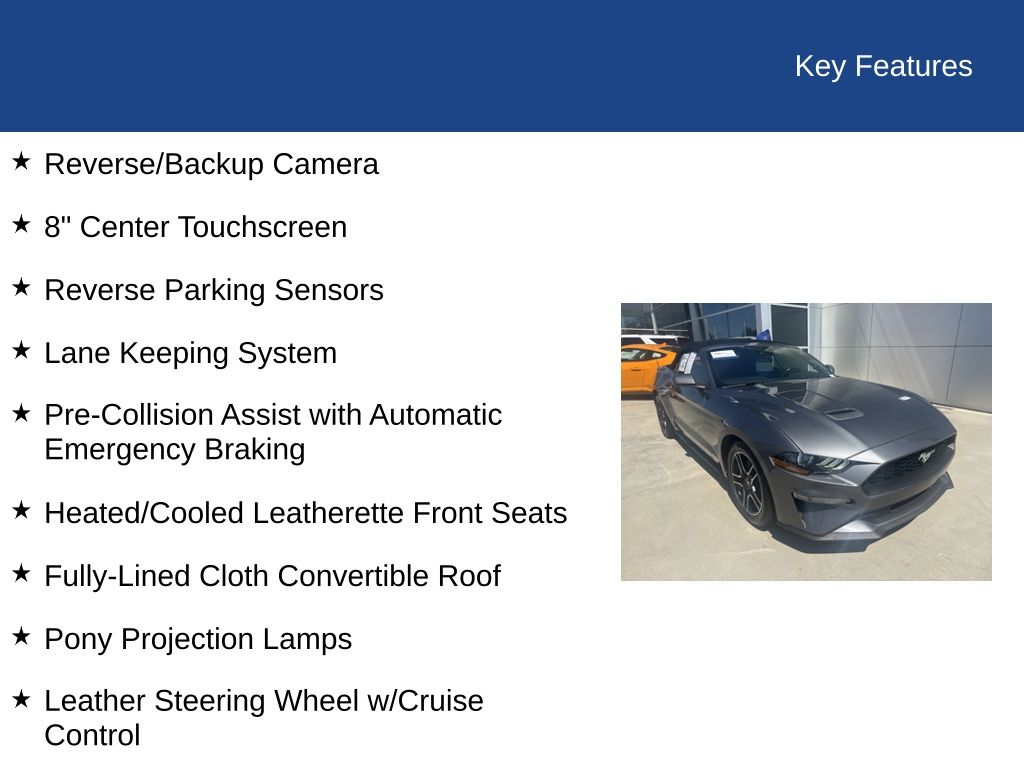 2022 Ford Mustang EcoBoost Premium Convertible
