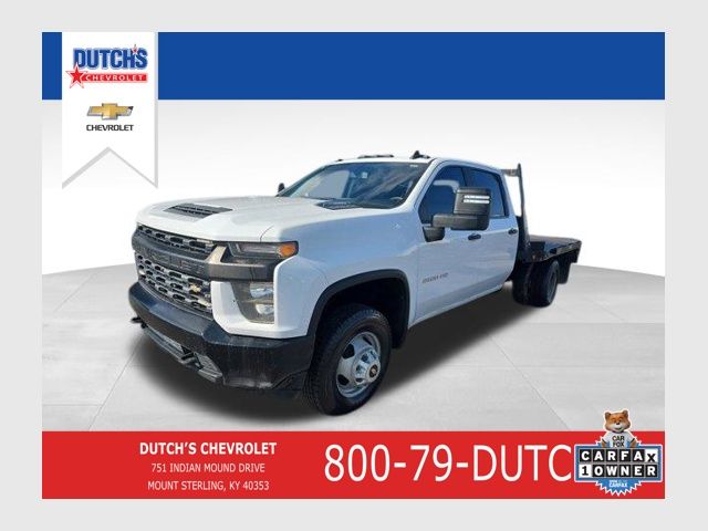 Summit White 2021 Chevrolet Silverado 3500HD Work Truck Crew Cab LB 4WD Pickup Truck Four-Wheel Drive Automatic