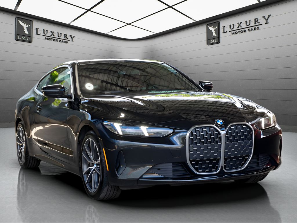 Black Sapphire Metallic 2025 BMW 4 Series Coupe All-Wheel Drive 8-Speed Automatic