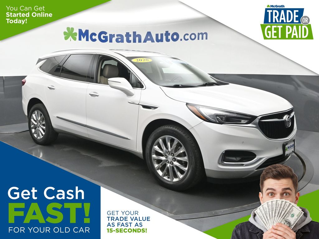 White Frost Tricoat 2020 Buick Enclave SUV / Crossover Four-Wheel Drive 9-Speed Automatic