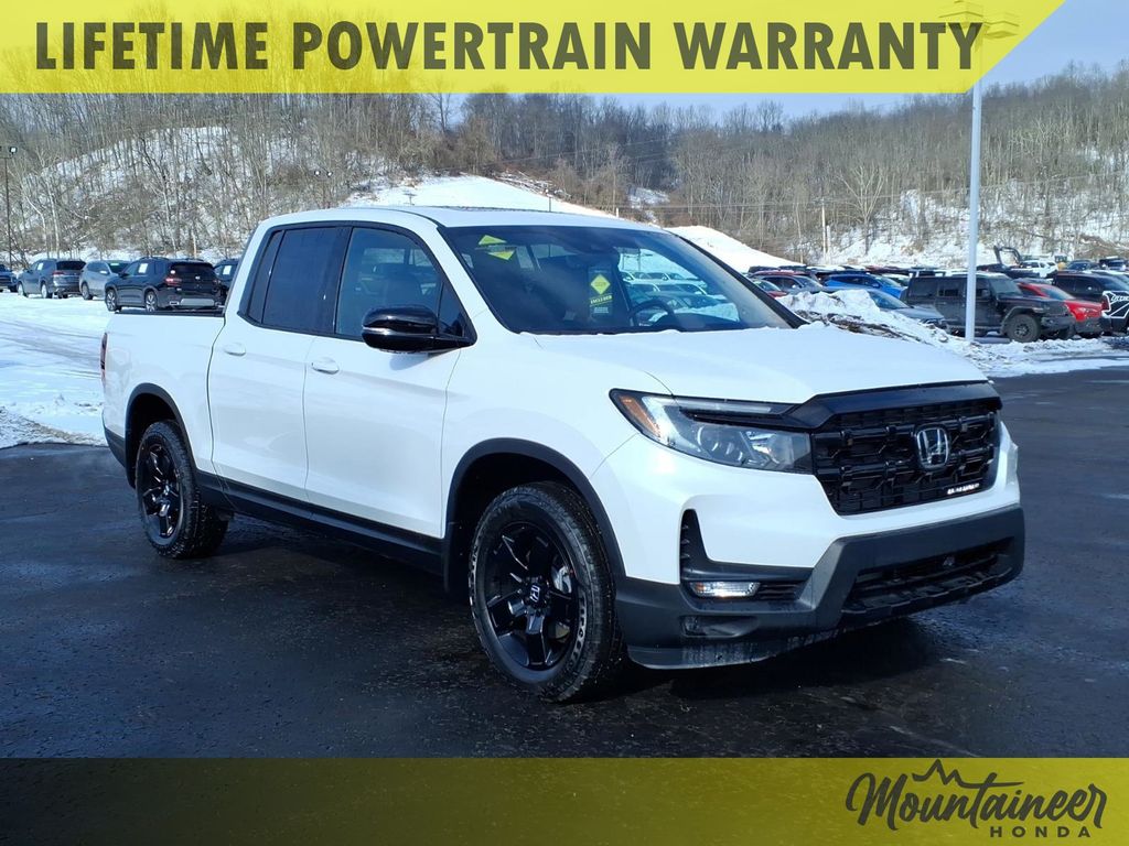 Platinum White Pearl 2026 Honda Ridgeline Black Edition AWD Pickup Truck All-Wheel Drive 9-Speed Automatic