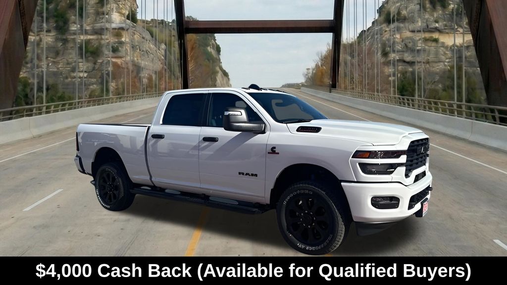 Bright White Clearcoat 2026 RAM 2500 Big Horn Crew Cab 4WD Pickup Truck Four-Wheel Drive 8-Speed Automatic
