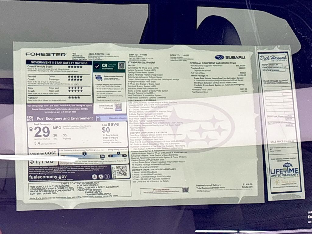 2026 Subaru Forester Premium