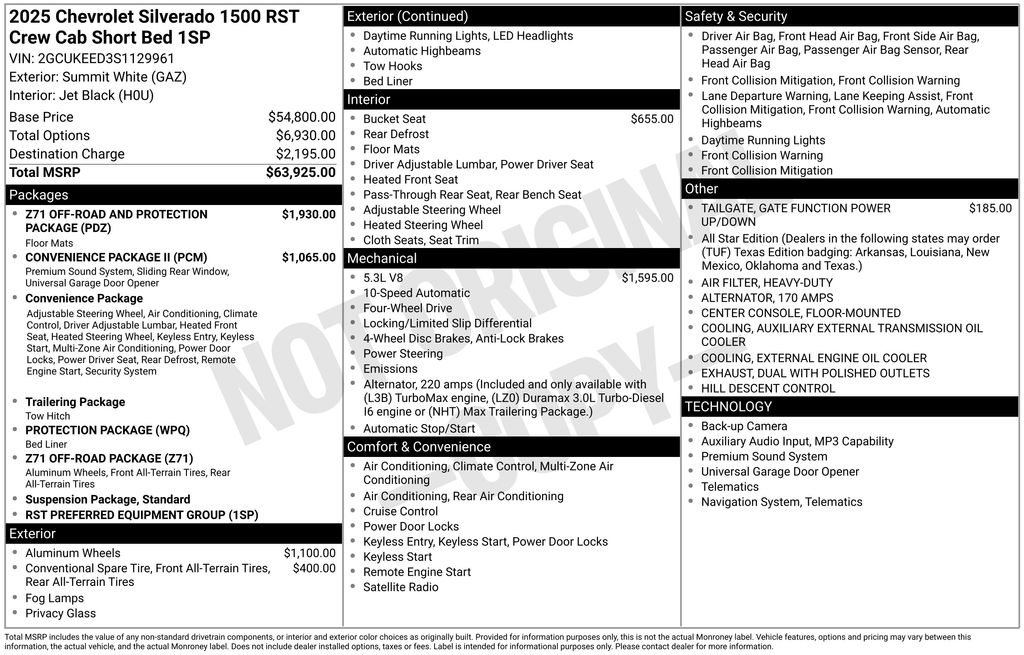 Used 2025 White Chevrolet RST image 8