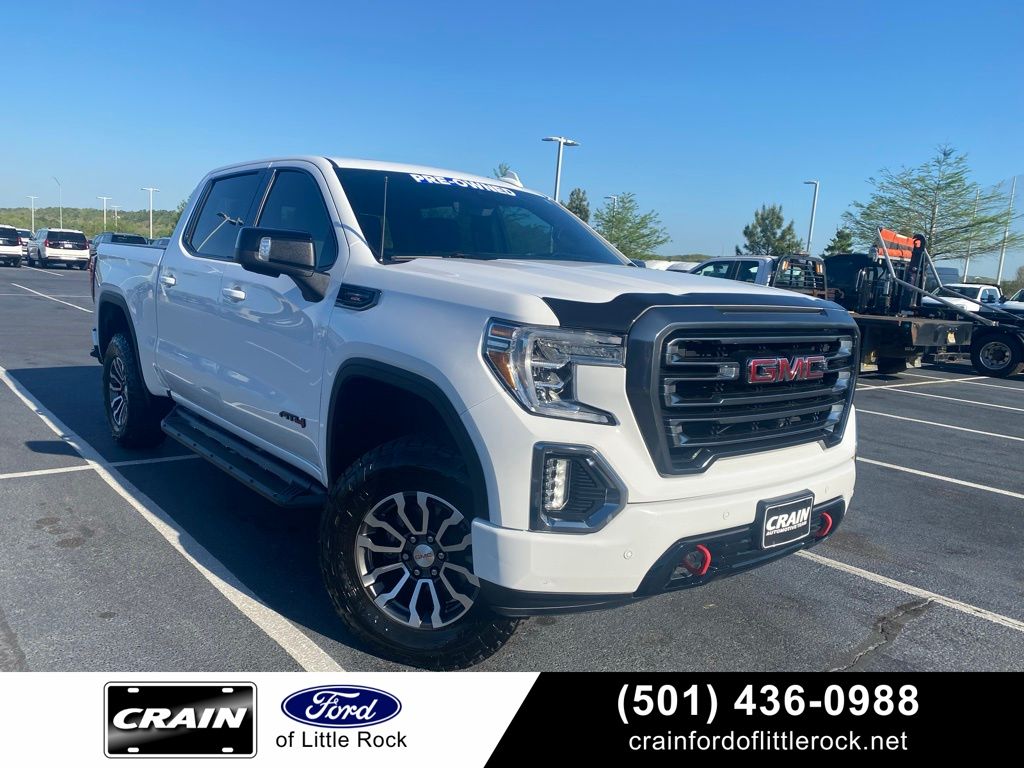 Summit White 2020 GMC Sierra 1500 AT4 Crew Cab 4WD Pickup Truck Four-Wheel Drive Automatic