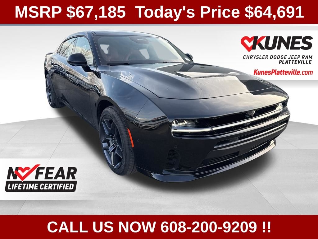 Diamond Black Crystal Pearlcoat 2026 Dodge Charger R/T Sedan AWD Sedan All-Wheel Drive 8-Speed Automatic