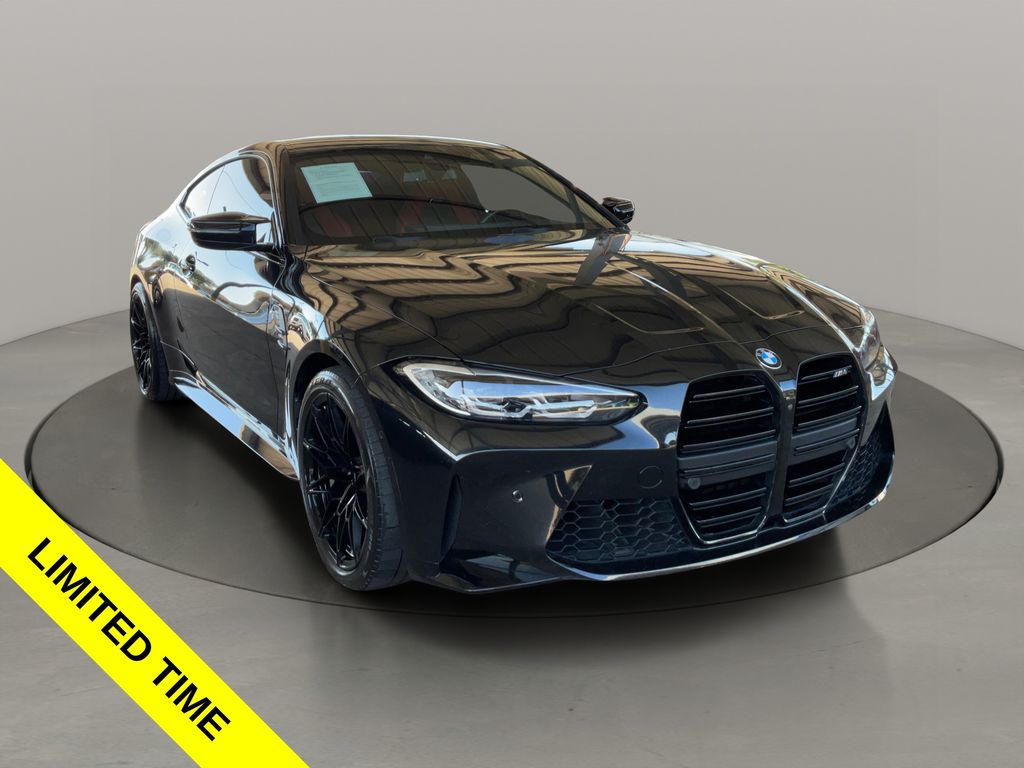 Black Sapphire Metallic 2024 BMW M4 Coupe Rear-Wheel Drive 6-Speed Manual