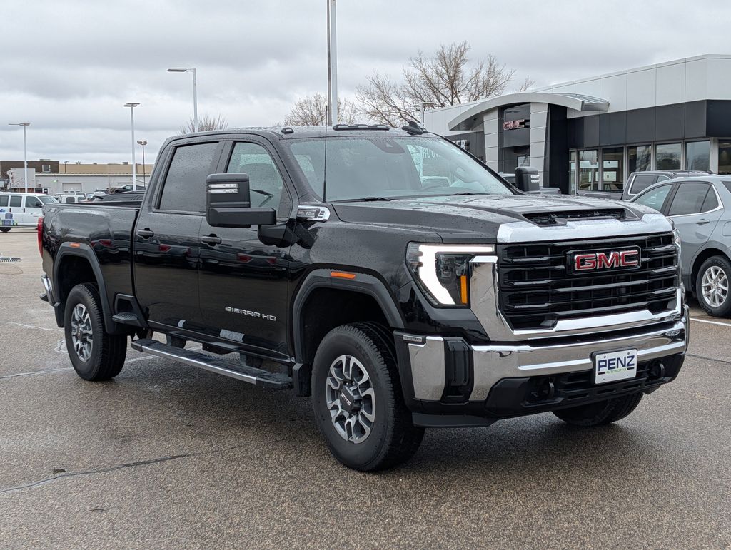 Onyx Black 2024 GMC Sierra 3500HD Pro Crew Cab 4WD Pickup Truck Four-Wheel Drive Automatic