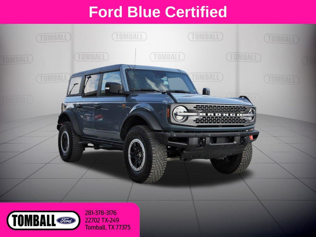 Blue (Azure Gray Metallic) 2024 Ford Bronco SUV / Crossover Four-Wheel Drive 7-Speed Manual