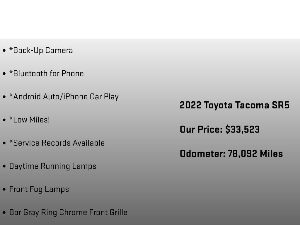 2022 Toyota Tacoma SR5 Blue at Subaru and VW of Moon Township