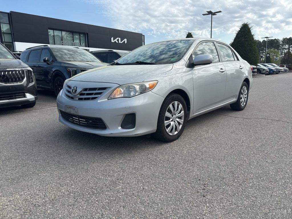 Silver 2013 Toyota Corolla LE Sedan Front-Wheel Drive 4-Speed Automatic