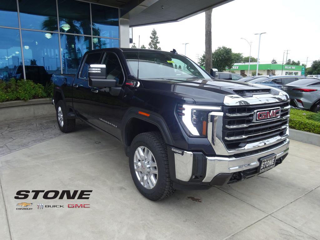 Titanium Rush Metallic 2024 GMC Sierra 2500HD SLT Crew Cab 4WD Pickup Truck Four-Wheel Drive Automatic
