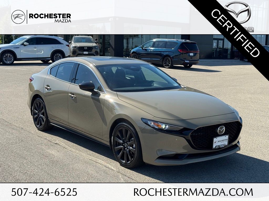 Zircon Sand Metallic 2025 Mazda MAZDA3 Sedan All-Wheel Drive 6-Speed Automatic