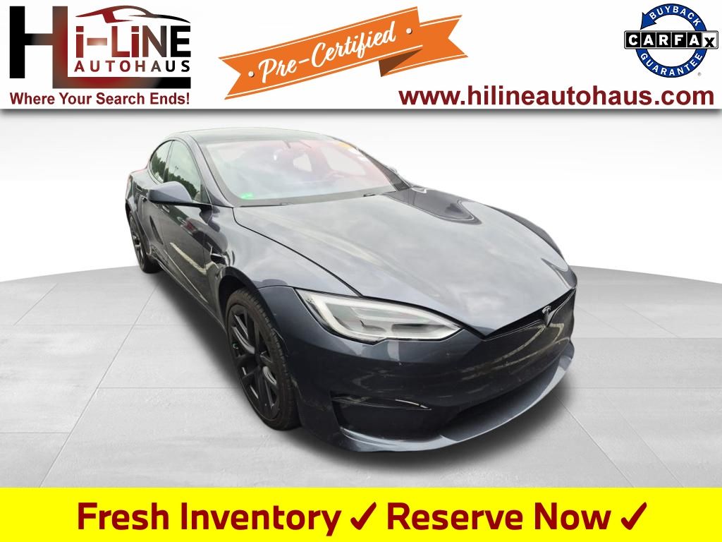 Midnight Silver Metallic 2022 Tesla Model S Sedan All-Wheel Drive 1-Speed Automatic