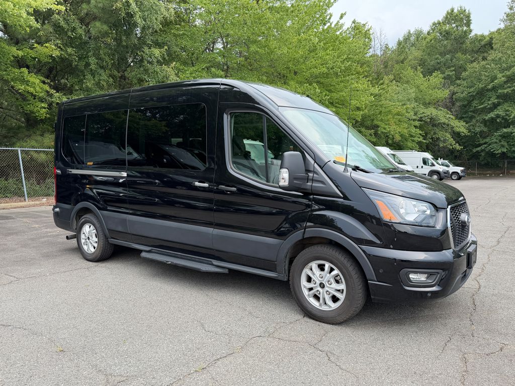 Black Metallic 2025 Ford Transit Passenger Van Rear-Wheel Drive 