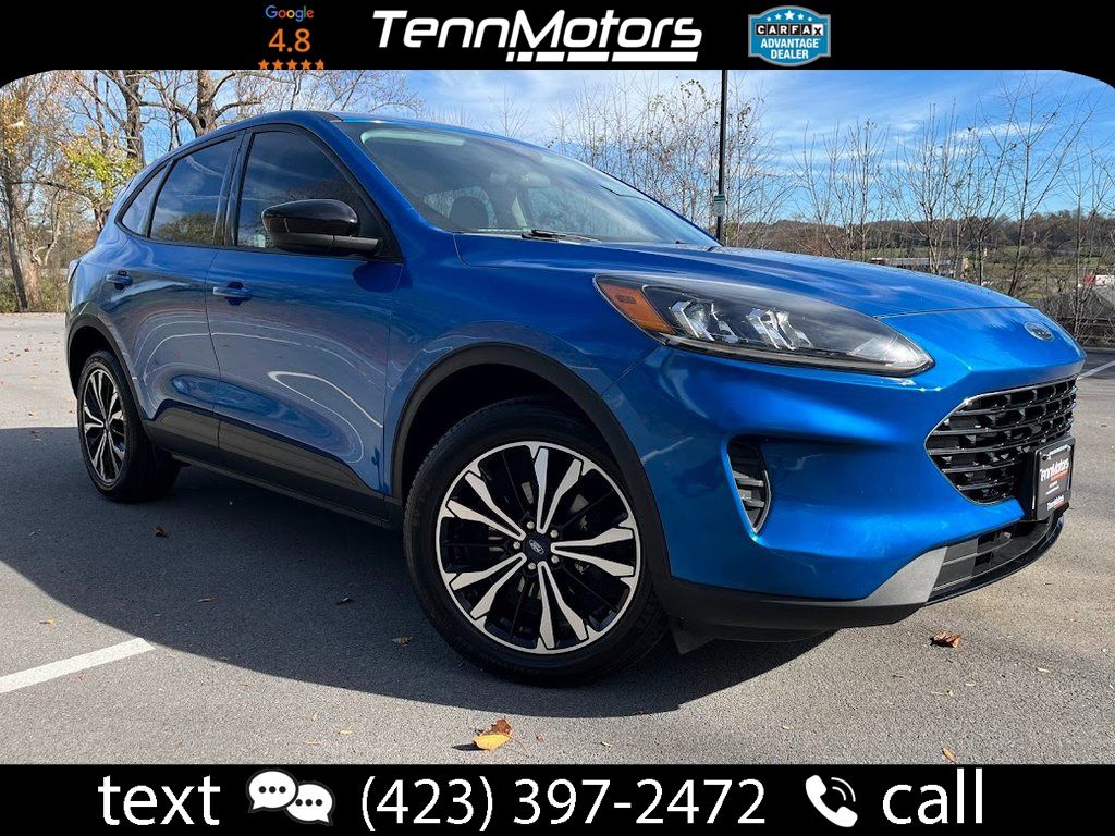 Velocity Blue Metallic 2021 Ford Escape SE AWD SUV / Crossover All-Wheel Drive 8-Speed Automatic
