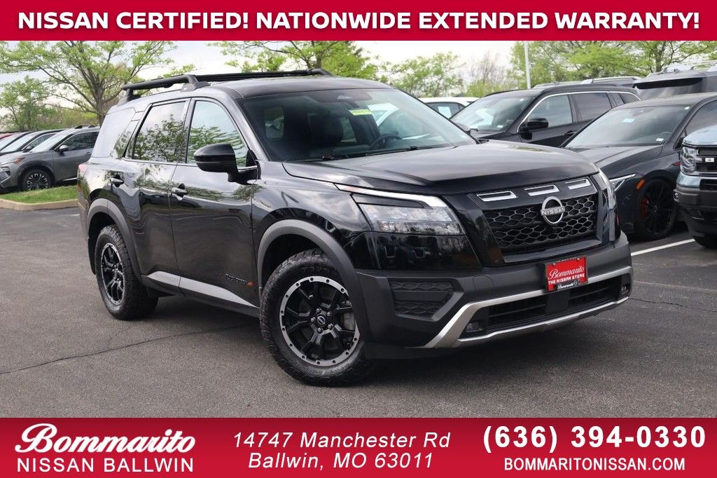 Super Black 2025 Nissan Pathfinder Rock Creek 4WD SUV / Crossover All-Wheel Drive 9-Speed Automatic
