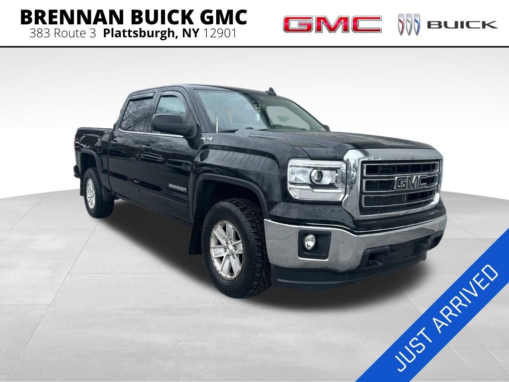 Onyx Black 2015 GMC Sierra 1500 SLE Crew Cab 4WD Pickup Truck Four-Wheel Drive 6-Speed Automatic Overdrive