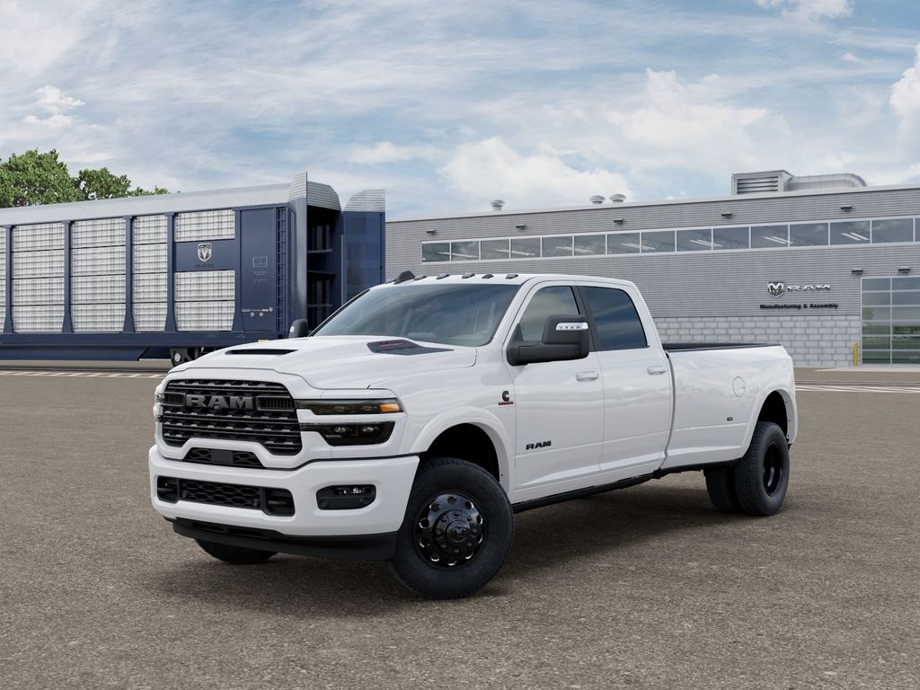 Bright White Clearcoat 2026 RAM 3500 Limited Crew Cab LB DRW 4WD Pickup Truck Four-Wheel Drive 8-Speed Automatic
