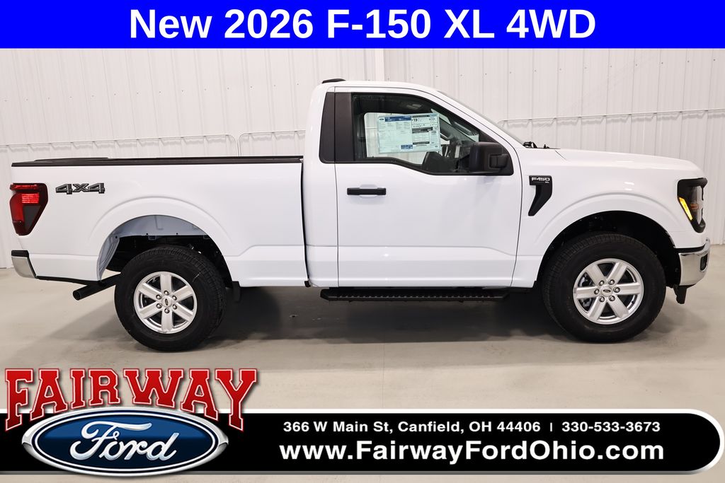 Oxford White 2026 Ford F-150 XL Regular Cab 4WD Pickup Truck Four-Wheel Drive Automatic