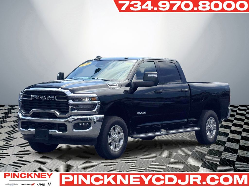 Diamond Black Crystal Pearlcoat 2025 RAM 2500 Pickup Truck Four-Wheel Drive 8-Speed Automatic