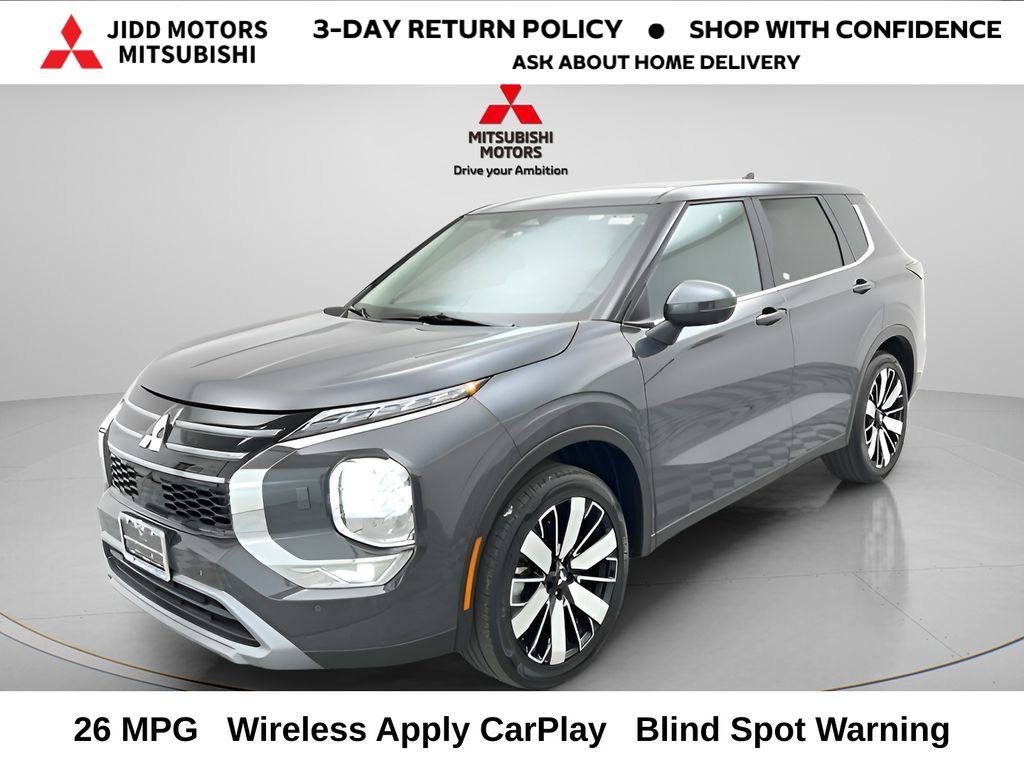 Moonstone Gray Metallic/Black Roof 2025 Mitsubishi Outlander SUV / Crossover Front-Wheel Drive Continuously Variable Transmission